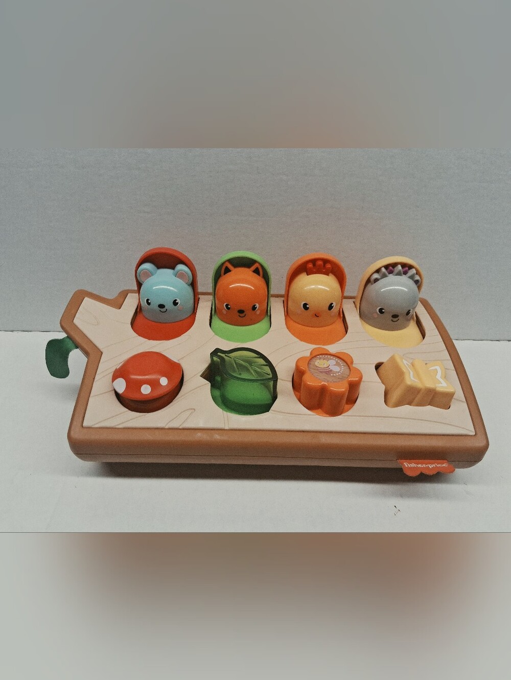 Fisher Price Hide & Peek Pop Up Activity Sensory Play Toy Woodland Theme Animals